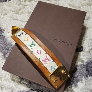 Authentic Louis Vuitton leather bracelet